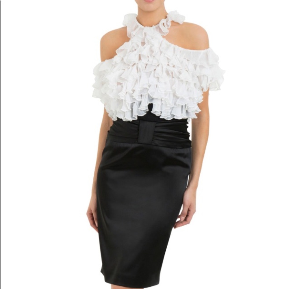 Frilly Brand New Anne Fontaine Celeste Blouse